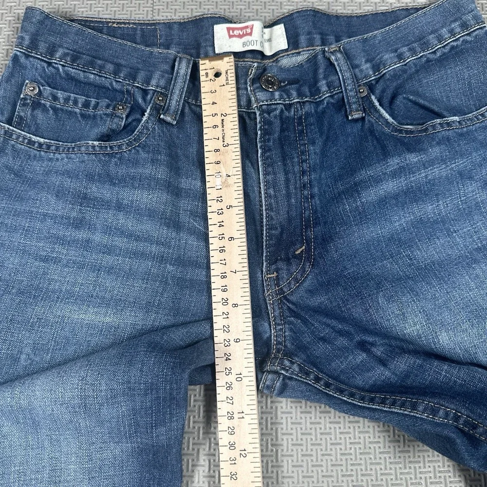 Levis 527 Jeans Mens 32x30 Blue Medium Wash Slim Bootcut Denim Rodeo Cowboy